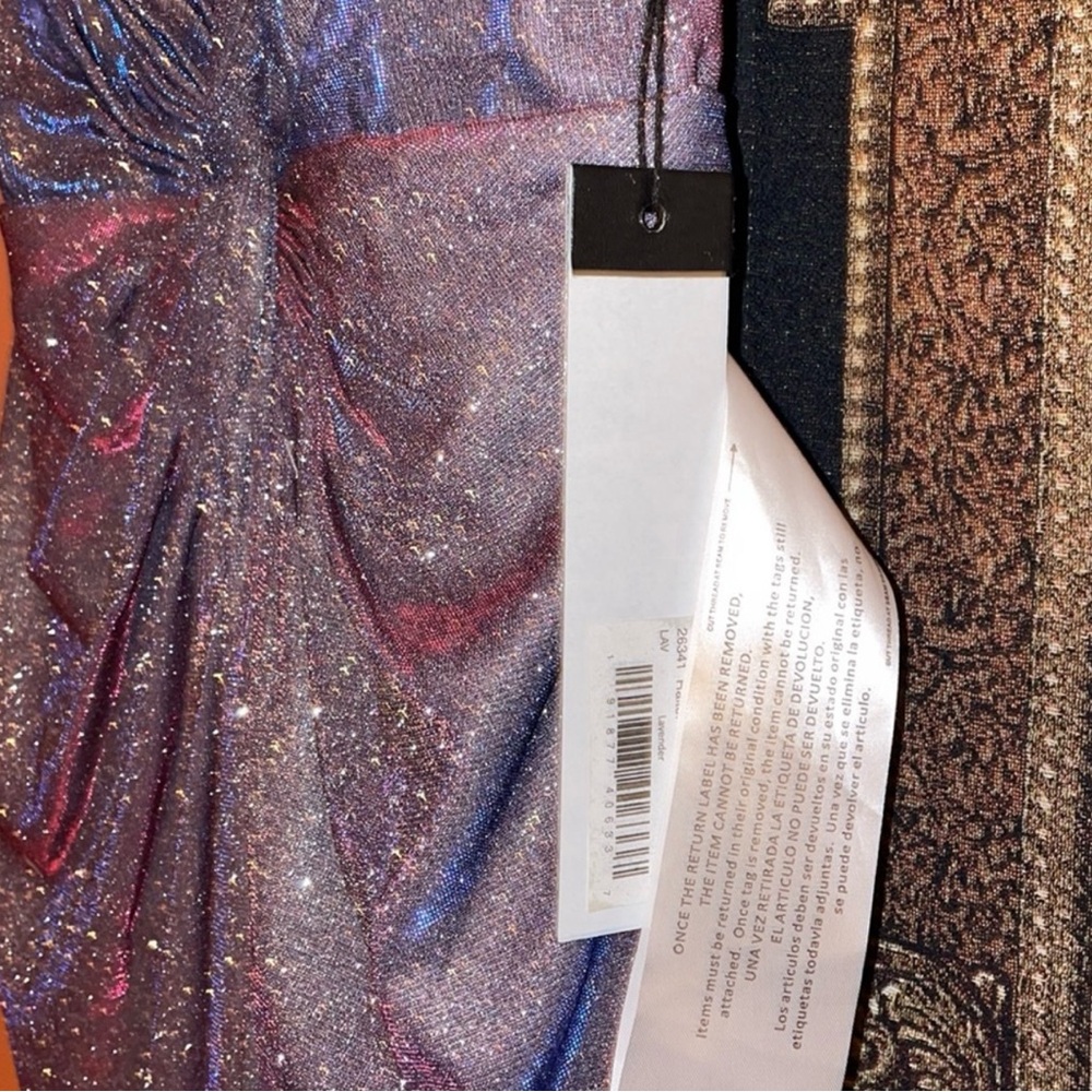 Mac Duggal Glittering Purple Gown - Picture 2 of 4
